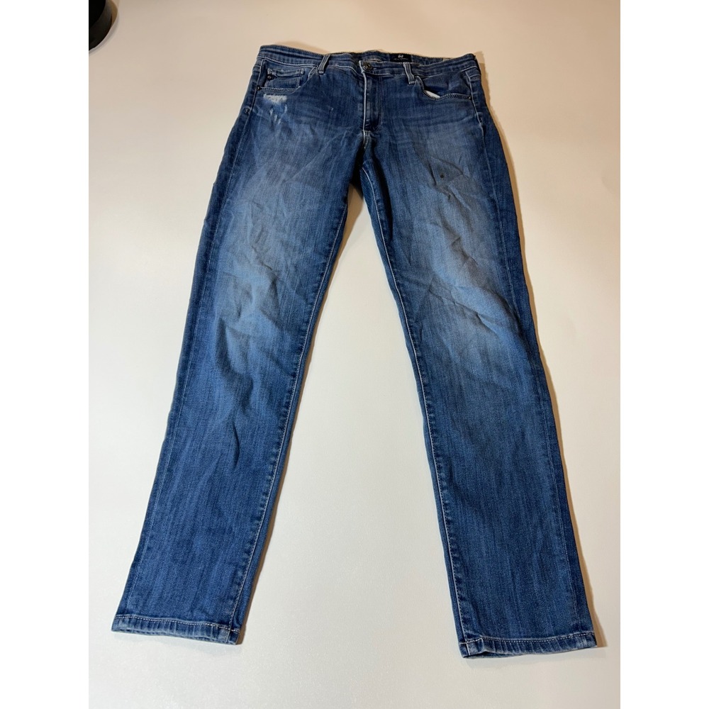 AG Adriano Goldschmied Stevie Ankle Jeans Womens 30R Blue Good Slim Straight